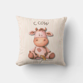 Adsible Cow Nursery Design with C Cow Accent Kudde