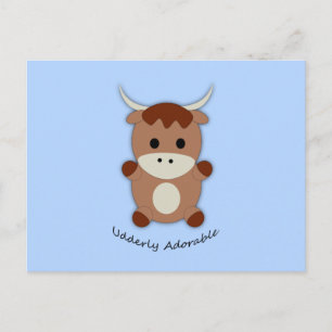 Adsible Cow Vykort