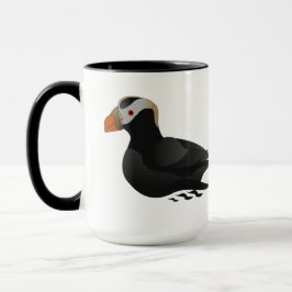 Adsible Crested Puffin Tecknad Swimming Mugg