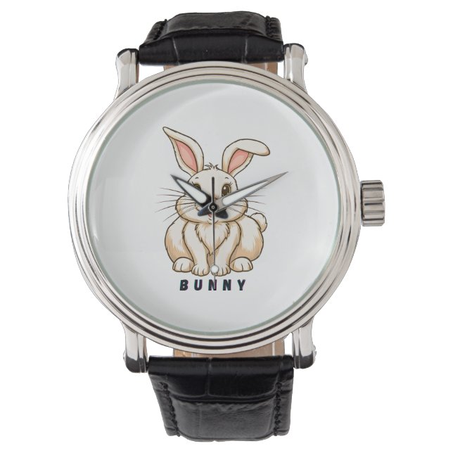 Adsible Cute Bunny Armbandsur (Framsida)