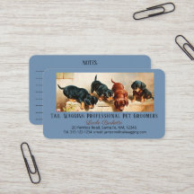 Adsible Cute Dachshund Puppy Pet Grooming Blue