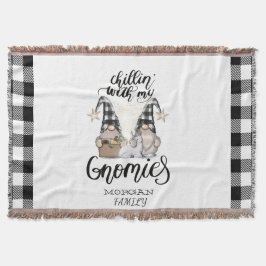 Adsible Cute Gnomes Black Buffalo Play Filt