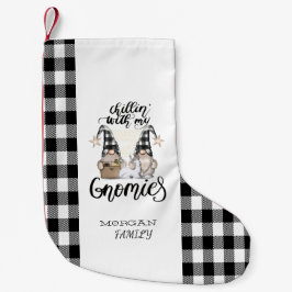 Adsible Cute Gnomes Black Buffalo Play Liten Julstrumpa