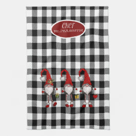 Adsible Cute Gnomes Buffalo Play Kökshandduk