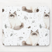 Adsible Cute Ragdoll Cat Winter