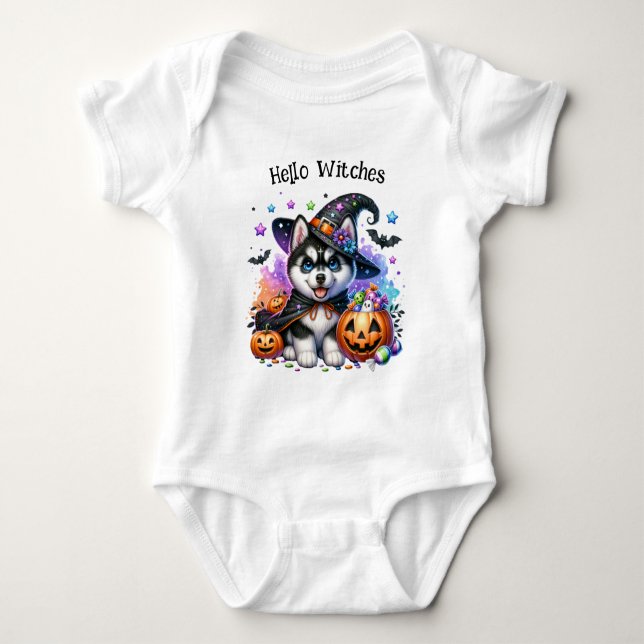 Adsible Cute Spooky Kids Halloween T Shirt (Framsida)