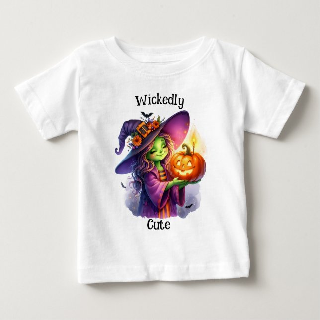 Adsible Cute Spooky Kids Halloween T Shirt (Framsida)