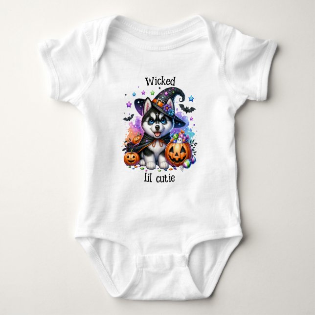 Adsible Cute Spooky Kids Halloween T Shirt (Framsida)