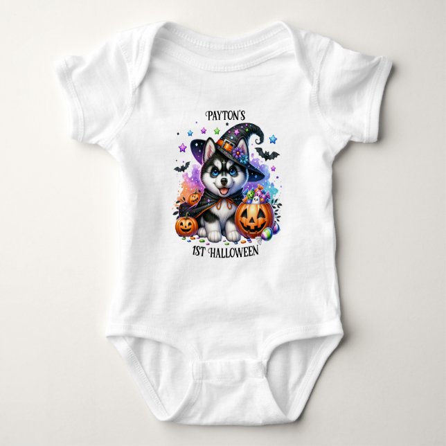 Adsible Cute Spooky Kids Halloween T Shirt (Framsida)