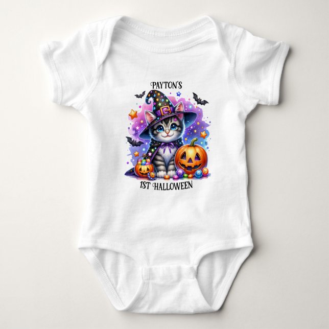Adsible Cute Spooky Kids Halloween T Shirt (Framsida)