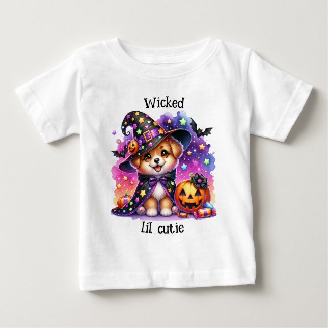 Adsible Cute Spooky Kids Halloween T Shirt (Framsida)