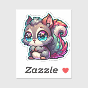 Adsible Cute Squirrel Klistermärken