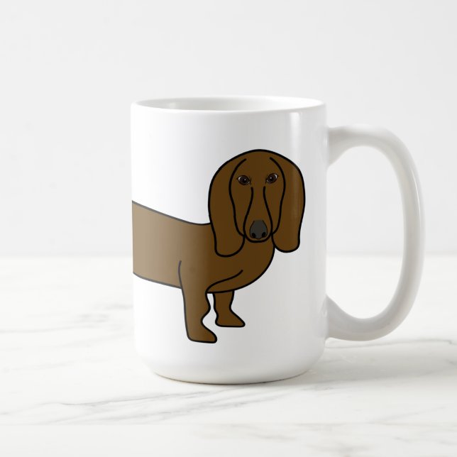 Adsible Dachshund Coffee Mugg (Höger)