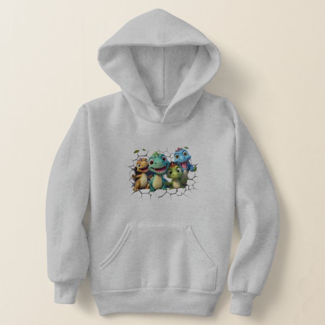 "Adsible Dinosaur Squad" T Shirt (Laydown)