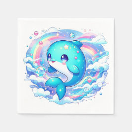 Adsible Dolphin Baby Shower Pappersservett