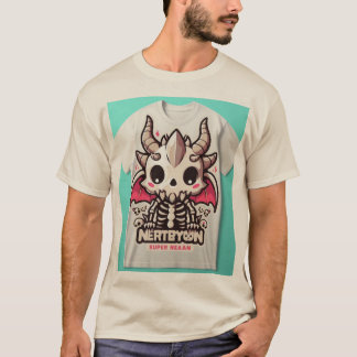 Adsible Dragon Skull Mascot Tee" T Shirt