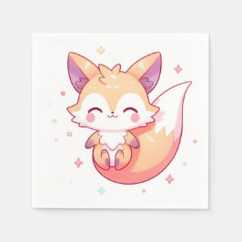 Adsible Dreamy Fox Baby Shower Pappersservett