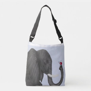 Adsible Elephant and Cute Ladybug Axelväska