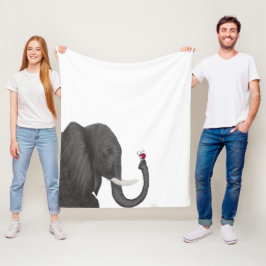 Adsible Elephant and Cute Ladybug Fleecefilt