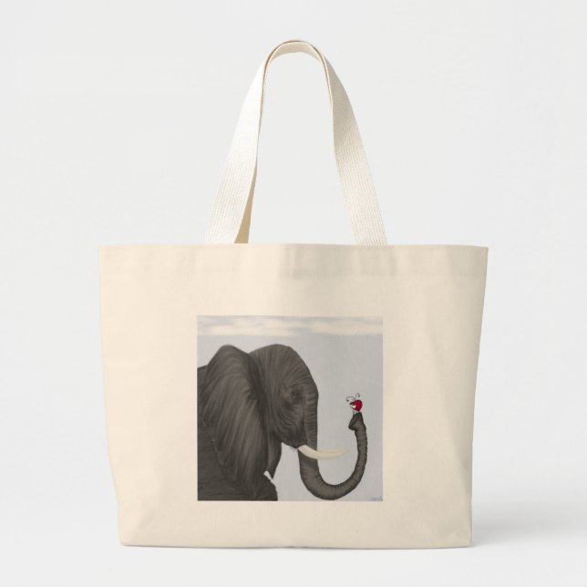 Adsible Elephant and Cute Ladybug Jumbo Tygkasse (Framsidan)