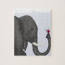 Adsible Elephant and Cute Ladybug Pussel
