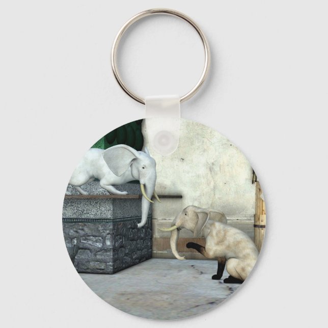 Adsible Elephant Cats Nyckelring (Framsida)