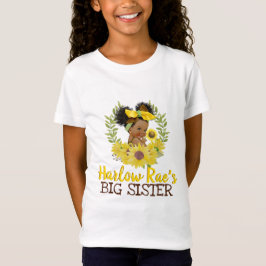 Adsible Ethnic Flicka|Gult Solros T Shirt