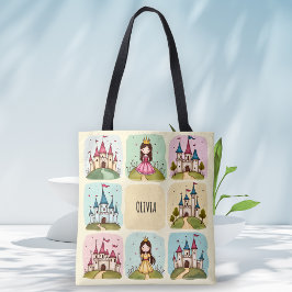 Adsible Fairy Tale Castle & Princess Doodles Tygkasse