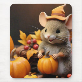 Adsible Fall Mouse with Pumpkins Mouse Pad Musmatta
