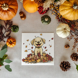 Adsible Fall Puppy Play Pappersservett