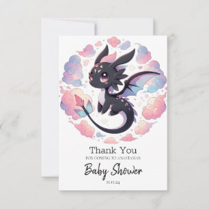 Adsible Fantasy Dragon Baby Shower Tack Kort
