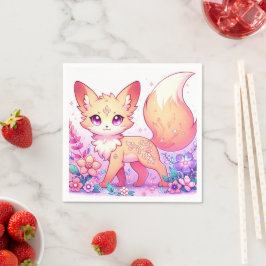 Adsible Fantasy Fox Baby Shower Pappersservett