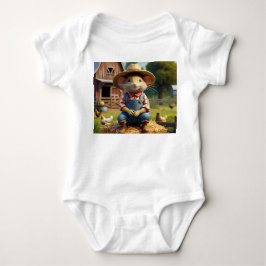Adsible Farmer Mouse Bodykostdräkt Onsie T Shirt