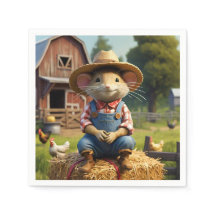 Adsible Farmer Mouse Napkin