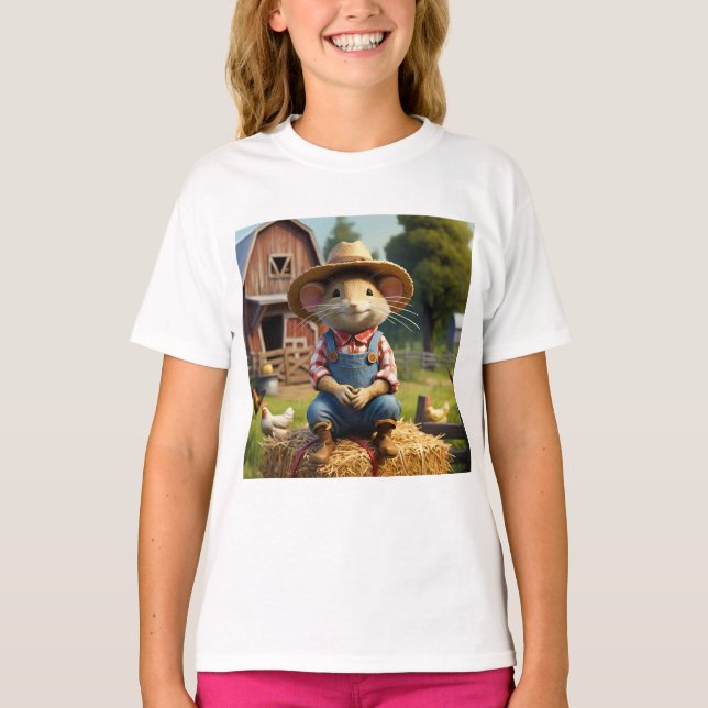 Adsible Farmer Mouse T-Shirt (Framsida)