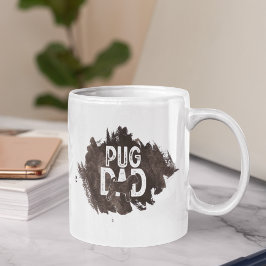 Adsible Fars dag Hund Pappa Pug Pet Hund älskare Kaffemugg