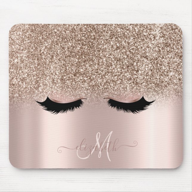 Adsible Faux Lash Glitter Ombre Ro Guld Musmatta (Framsidan)