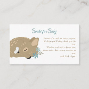 Adsible Fawn Boy Baby Shower Tilläggskort