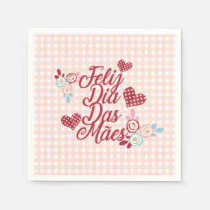 Adsible Feliz Dia Das Mães Napkin Pappersservett