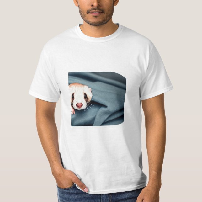 "Adsible Ferret T-Shirt Designs - Whimsical and U (Framsida)