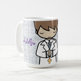 Adsible First Heliga Communion brunette pojk Kaffemugg