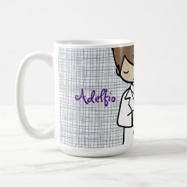 Adsible First Heliga Communion brunette pojk Kaffemugg