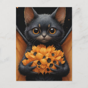 Adsible Fladdermus Cat Vykort
