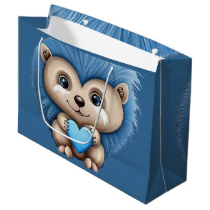 Adsible Fluffy Blue Animal