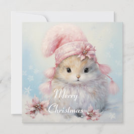 Adsible Fluffy Bunny-julkort Julkort