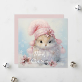 Adsible Fluffy Bunny-julkort Julkort