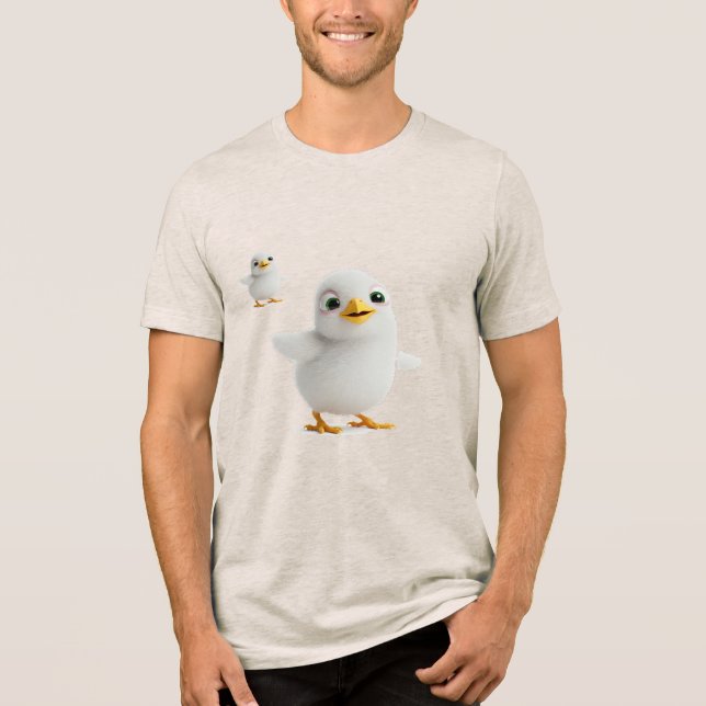 Adsible Fluffy Chick T Shirt (Framsida)