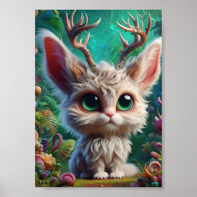 Adsible Fluffy Jackalope Poster (Framsidan)