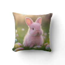 Adsible Fluffy Rosa Bunny & Påskägg