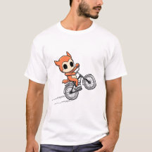 Adsible Fox Rider - Cute Tecknad Bike Stunt Desig
